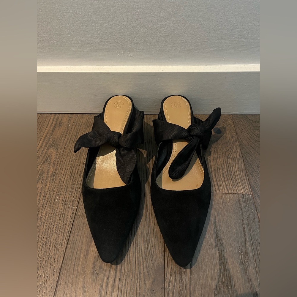 The Row Coco Suede Mules (Size 37)